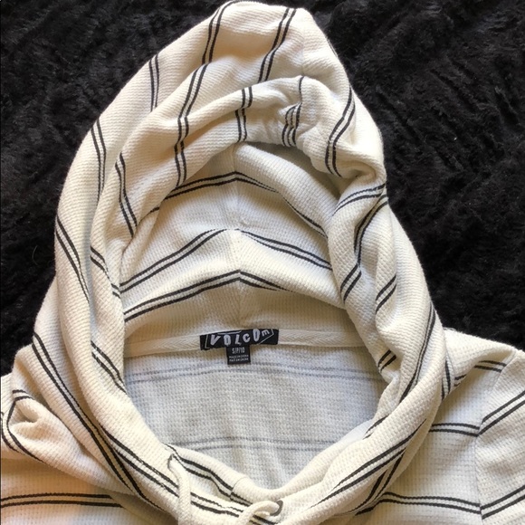 Volcom Striped Hoodie Sweater - Picture 2 of 4